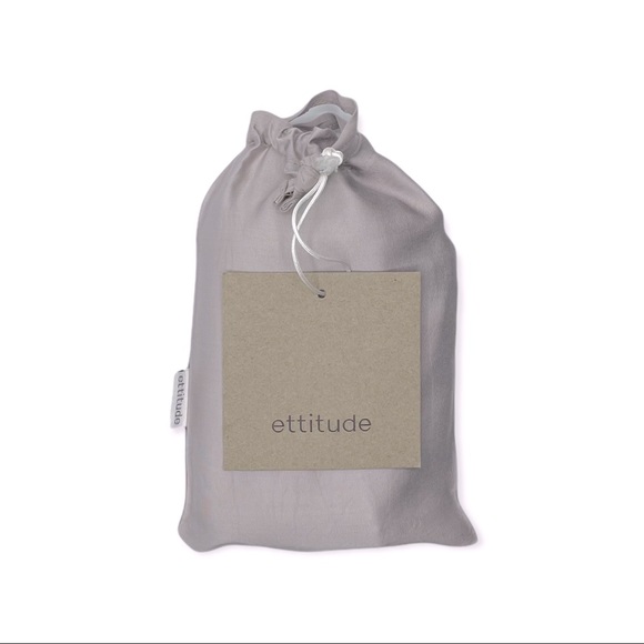 Ettitude Other - NEW Ettitude Travel Pillowcase Bamboo Lyocell Standard Size Mist Color w/ Pouch